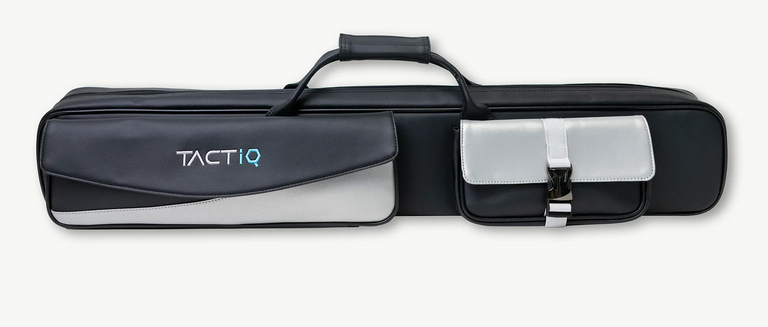 3x4 soft pool cue case with grey accents