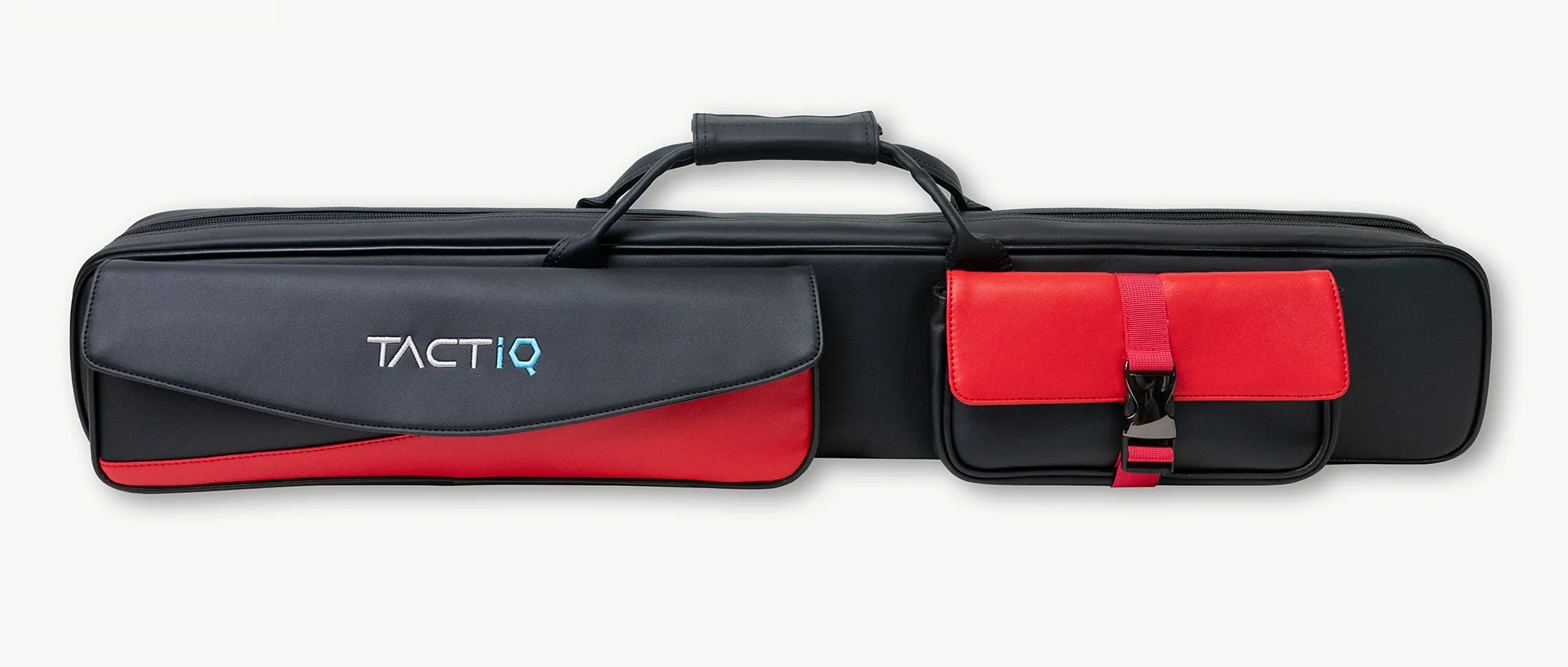 3x4 soft pool cue case with red accents