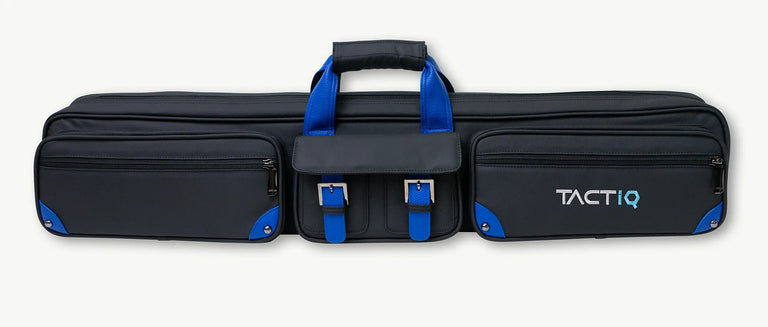 4x4 soft pool cue case with blue accents