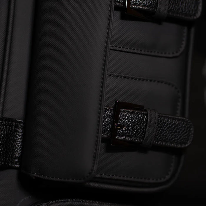 Adjustable leather and metal buckles